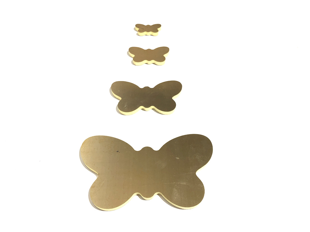 [JIG114] Brass Butterfly 4 pcs set